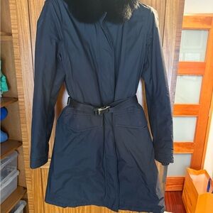 Prada Black Trench Coat with Belt